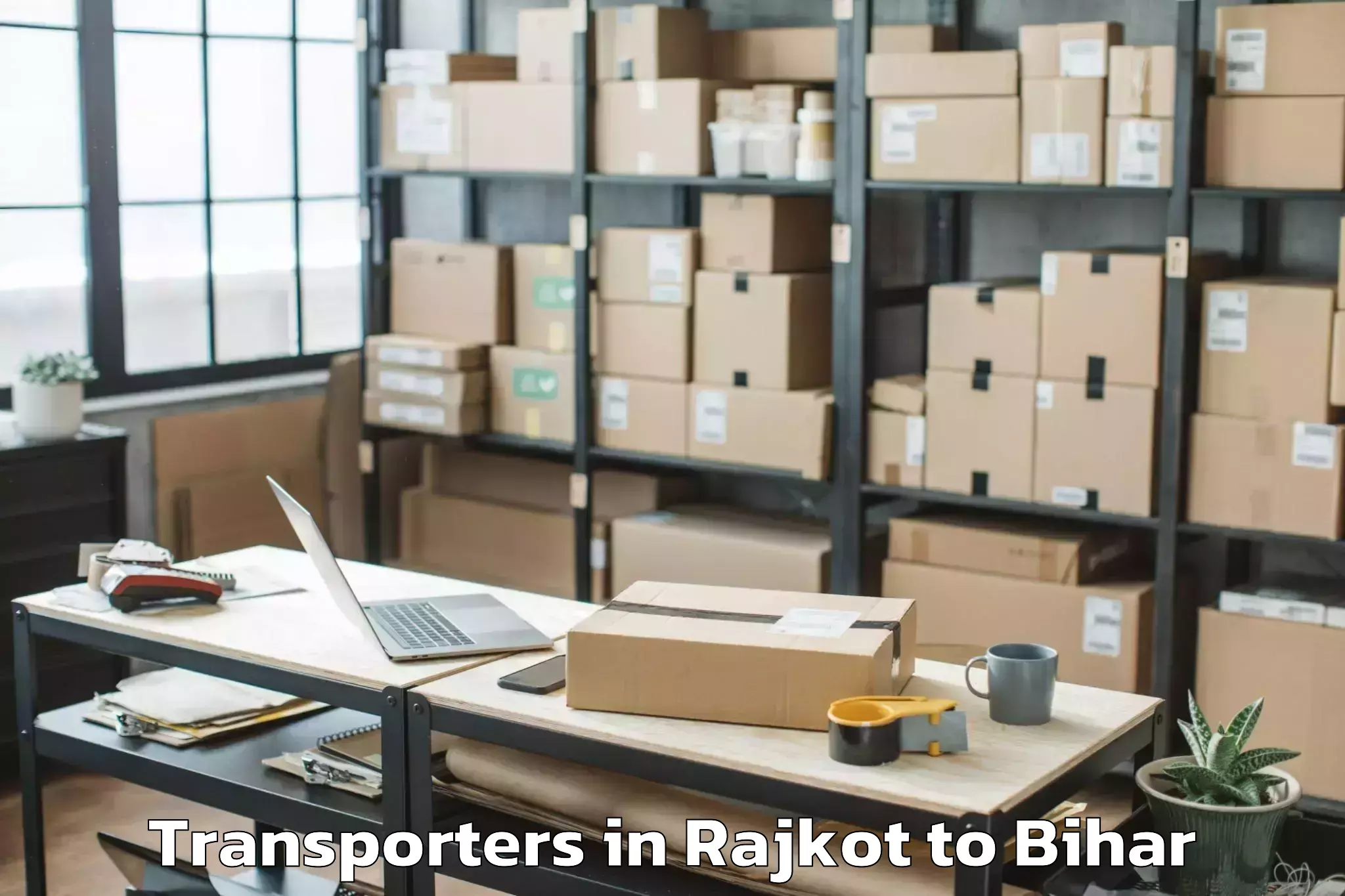 Book Rajkot to Babu Barhi Transporters